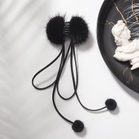 苏抓夹后脑勺半扎发发夹珍珠发卡优雅气质毛绒小号发抓