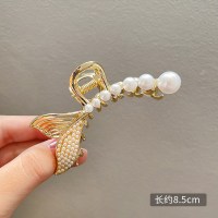 苏抓夹后脑勺发夹女夏季仙气发卡鲨鱼夹气质发抓夹头发夹子头饰