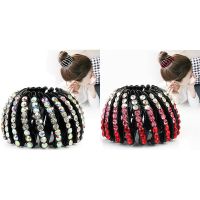 韩款发夹鸟巢盘发器丸子头新款发卡头圈饰品女扎马尾抓夹