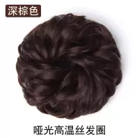 丸子头假发女发圈真发丸子头发饰盘发器发包头花花苞古装假发发包