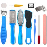 10件/12件套装磨脚器去角质搓脚板老茧修脚刀磨脚器