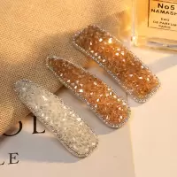 韩版ins水晶发卡水钻发夹珍珠发卡刘海发夹头饰bb夹发饰