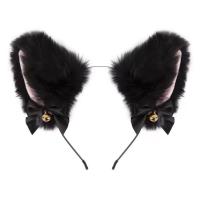 2021年猫咪猫耳朵头饰猫耳发箍蝴蝶结发夹女狐狸发卡表演发饰