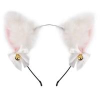 2021年猫咪猫耳朵头饰猫耳发箍蝴蝶结发夹女狐狸发卡表演发饰
