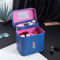 时尚化妆包大容量便携简约多功能收纳盒大号手提化妆箱小方包
