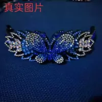 新款丸子头盘发器头饰水钻发夹头花饰品成人发卡马尾夹花苞头
