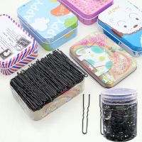 一字夹黑色橡皮筋组合一次性圈发绳打底影楼盘发碎边夹刘海波浪夹