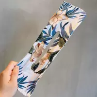 印花魔术扭扭夹盘发器旋转发带丸子头蝴蝶结