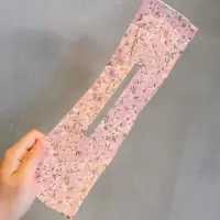 印花魔术扭扭夹盘发器旋转发带丸子头蝴蝶结