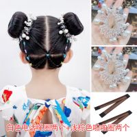 丸子头盘发器蓬松夹花苞头啪啪圈器发夹电话绳珍珠彩色发圈