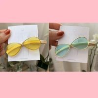 发夹女韩版个性墨镜刘海夹一字夹边夹少女鸭嘴夹