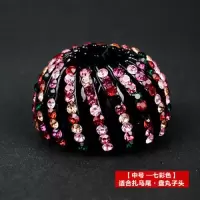 水钻丸子头盘发器鸟巢发抓马尾扣头饰花苞头发圈发饰发夹抓夹