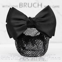 头花女职业韩版酒店发网盘发护士银行员工发网发夹蝴蝶结