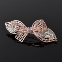 夹子头饰水钻蝴蝶结顶夹弹簧夹发夹女后脑勺妈妈马尾卡子优雅横夹