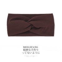 春夏月子头巾束发带产妇针织宽边额头保暖头带产后防风寒头套头饰