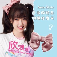 2020年新款黑色大蝴蝶结发夹女2021发卡头饰发绳红色头绳发饰