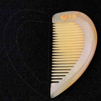 角牛角梳子防护静电脱发羊角梳包包女家用按摩梳子