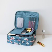 化妆包女ins风火洗漱品收纳盒小号大容量便携简约化妆袋