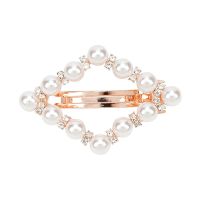 半发夹水钻头饰成人一字弹簧夹简约马尾夹百搭顶夹个性发卡子