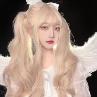 假发女长卷发日系lolita大波浪cos洛丽软妹jk长发金色头套