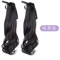 双马尾假发长卷发女学生绑带抓夹逼真可爱萝莉软妹直发辫子假发片