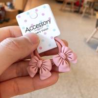 韩版儿童发饰树脂蝴蝶结发圈女童发绳婴幼儿小童对装马尾扎皮筋