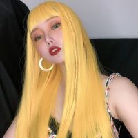 假发男女装大佬空气刘海中长直发帅气圆脸lolita古风cos头套