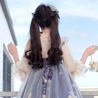 汉服假发女双马尾绑带式长卷发可爱萝莉jk软妹cos洛丽日系辫子