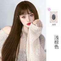 假发女中长直发全头套式lolita洛丽逼真浅粉色社会发型