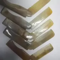黄牛角可折叠梳子护发防静电随身细齿扎边迷你小梳子便携