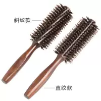 卷发梳子猪鬃毛滚梳吹刘海梨花头内扣卷梳直发圆筒梳造型梳子