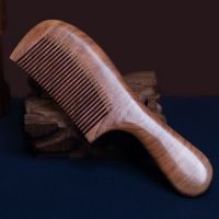 黑檀木梳子女家用防静电脱发木头梳子男大宽齿卷发梳子木梳梳