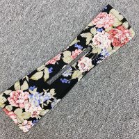 印花魔术扭扭夹盘发器旋转发带丸子头蝴蝶结