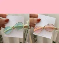 发夹女韩版个性墨镜刘海夹一字夹边夹少女鸭嘴夹