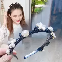 水钻发夹发卡宽边甜美淑女防滑头箍洗脸发卡头箍可爱成人发夹