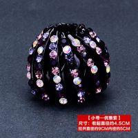 水钻丸子头盘发器鸟巢发抓马尾扣头饰花苞头发圈发饰发夹抓夹