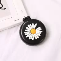 可爱少女心折叠气囊梳子卡通便携塑料气垫头部按摩梳子带化妆镜子