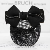 职业女头花酒店银行移动电信护士空姐发网兜花工作盘发饰