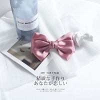 小号日系蝴蝶结发夹顶夹刘海红色弹簧夹少女jk发卡后脑勺夹子头饰