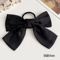 韩版jk红色大蝴蝶结头饰发夹后脑勺发饰发绳仙发卡顶夹夹子