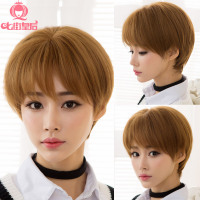 空气刘海假发女短发o头高俊熙时尚假发头套可
