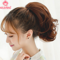 七街皇后假发 女士假发爪夹短马尾大波浪卷发虎口夹马尾辫M036