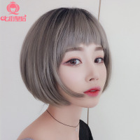 假发女波波o头短发帅气狗啃刘海齐耳假发头套