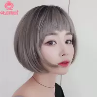 假发女波波o头短发帅气狗啃刘海齐耳假发头套