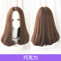 可爱假发女中分逼真长直发内扣假发套新款