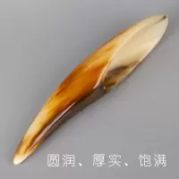 手工牛角刮痧筒点穴推经络美容棒牛角刮痧桶刻字加工