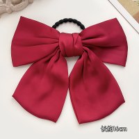 韩版jk红色大蝴蝶结头饰发夹后脑勺发饰发绳仙发卡顶夹夹子