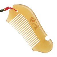 角小号随身梳羊角梳包包随身便携牛角梳防护发静电创意梳子