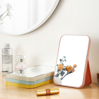 家用可折叠台式化妆镜学生宿舍桌面梳妆镜便携式随身女生美妆镜子