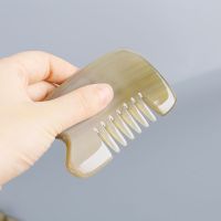 天然牛角梳子刮痧按摩牛角梳手工艺美妆梳加工刻字定制|WSG-0956